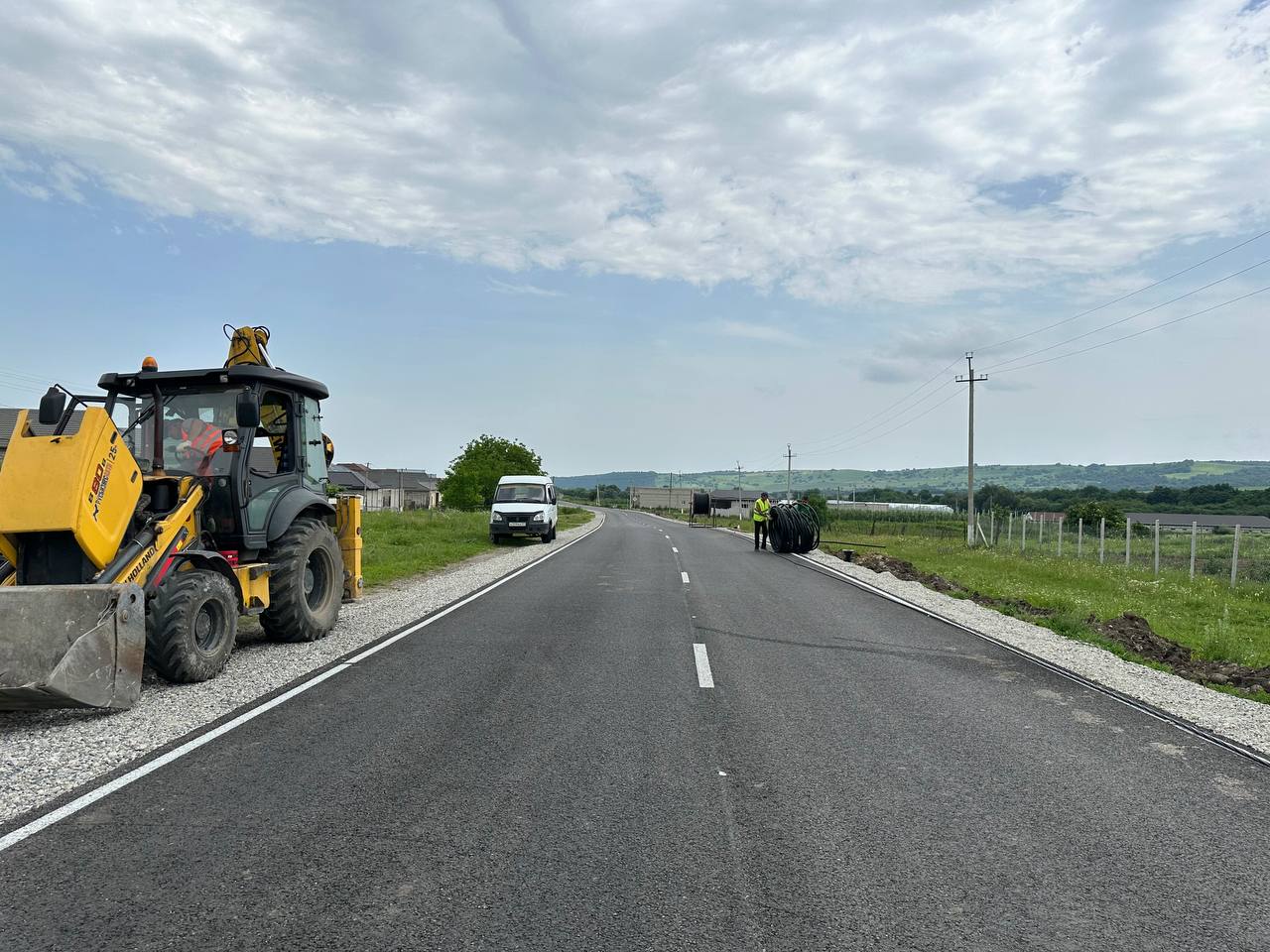В селении Заргагиж улучшают освещение на дороге