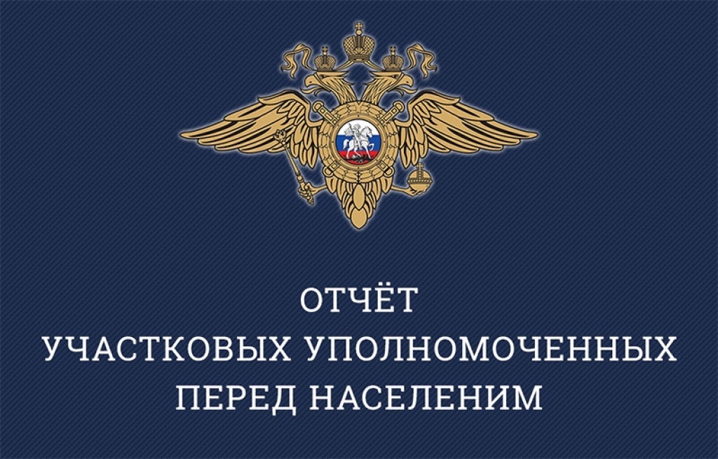 График отчета Участковых перед населением