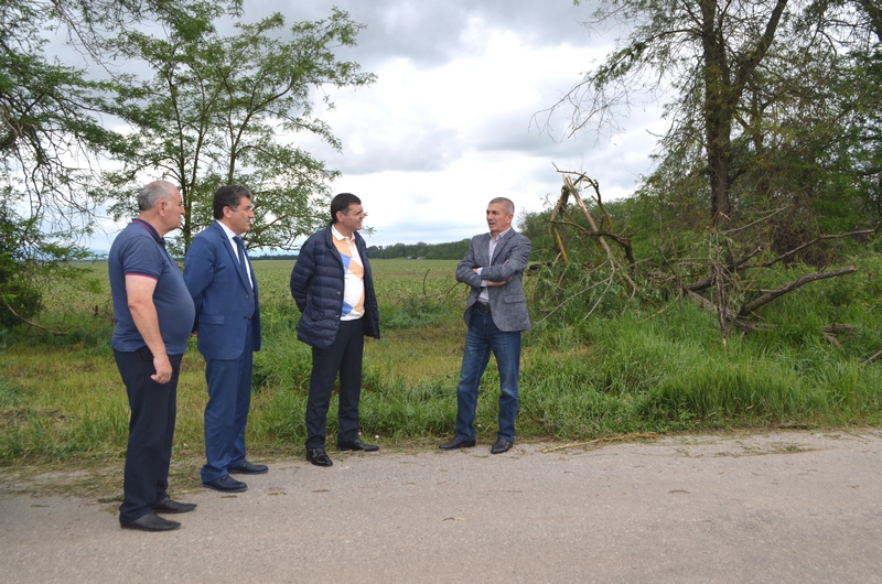 Оценивается ущерб от ночного града в Баксаненке