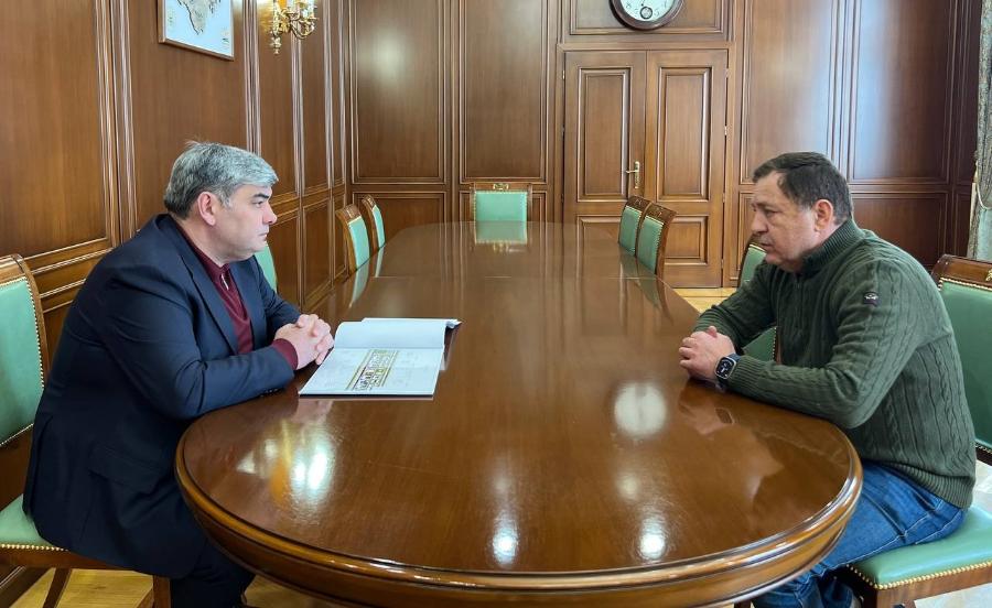 Казбек Коков провел рабочую встречу с главой администрации Чегемского района Юрой Борсовым